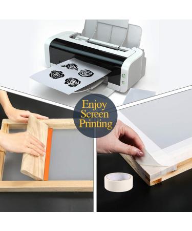 Pllieay 42-Piece Screen Printing Kit with Wood Frames, Glitter, Squeegee, Instructions - Waterproof Films - Buy Online on SooperMarket.com
