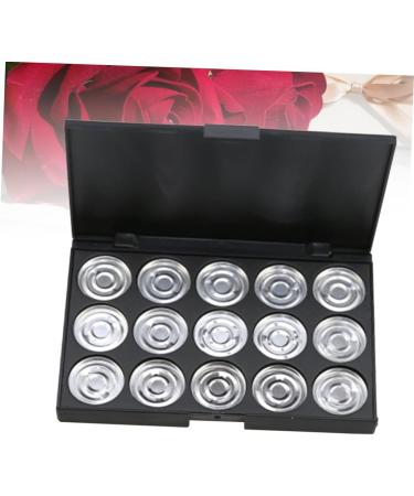 FOYTOKI 3pcs 15 Eyeshadow Palette Travel Makeup Case Empty Cosmetic Case Cosmetic Cases for Traveling Silver - Buy Online on SooperMarket.com