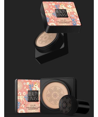 Lovelycat Mushroom Head Air Cushion BB Cream Even Skin Tone Makeup Base PrimerConcealer Lasting Nude Makeup Moisturizing Brightening Pigment CC Liquid Foundation (B-lvory) - Buy Online on SooperMarket.com