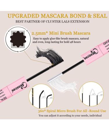 Missicee 2 in 1 Bond and Seal Lash Glue for DIY Cluster Lashes - Super Strong Hold, Latex-Free, Waterproof Formula for Sensitive Eyes | 72Hr Hold - Buy Online on SooperMarket.com