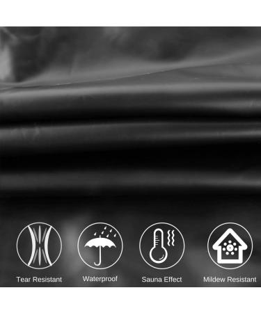 MulYeeh Weight Loss Sweat Suit - Anti-Rip Full-Zip Sauna Suit for Men Women - Black Large - Buy Online on SooperMarket.com