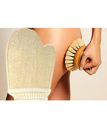 Loofah Sponge Scrubber/Shower Loofah/Loofah Mitt with Terry Cloth Backing  Bungie Collar & Thumb - Buy Online on SooperMarket.com