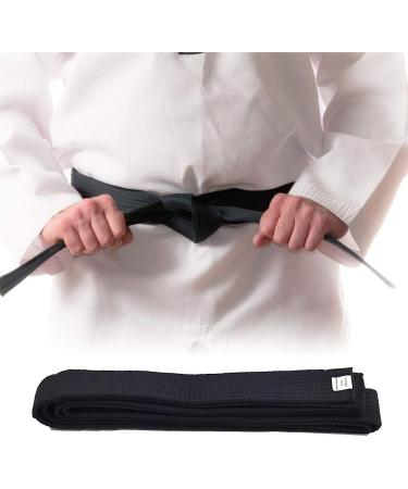 KRISMYA Black Karate Belt - 280 CM Solid Rank Martial Arts Belt for Taekwondo, Judo, and Karate - Buy Online on SooperMarket.com