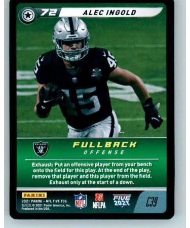 2021 Panini Five #C39 Alec Ingold Las Vegas Raiders NFL Football Trading Card