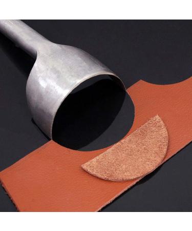 Odowalker Strap End Punch Set - 10pc Leather Craft Tools for Crafting Strap Belt Wallets & Bags - Half-Round Cutter Punch (5-50mm) - Buy Online on SooperMarket.com