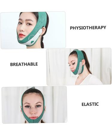 WOONEKY 1pc Thin Face Belt Face Lifting Belt Lift Mask Tightening Band Strap Graphene Green 60X10.5X1cm Green - Buy Online on SooperMarket.com