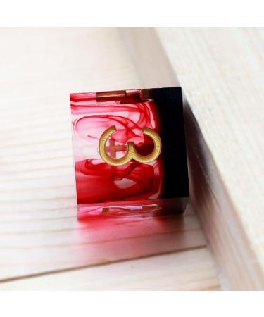 Haxtec Sharp Edge Red Blood Swirls DND Dice Set - Resin D&D Dice for RPG Dungeons and Dragons - Devil Soul Gift - Buy Online on SooperMarket.com