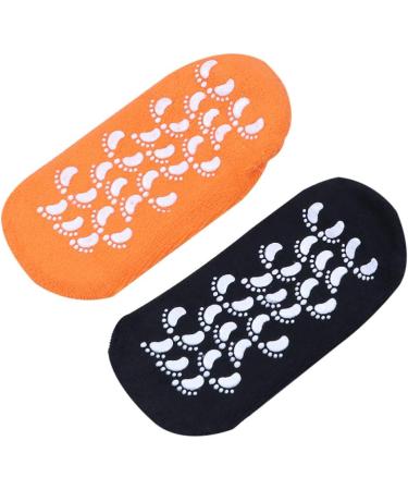 Minkissy Moisturizing Heel Cuff Socks | Slipproof Gel Spa Socks for Men - 2 Pairs - Buy Online on SooperMarket.com