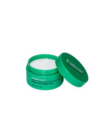 Fellow Barber Hybrid Clay - Premium Quality Water Based Styling Hair Clay Medium Hold & Matte Finish Water Soluble Paraben Sulfate & Cruelty Free 100% Natural Fragrance (1.5 oz)