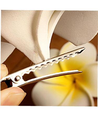 4 Pieces Plumeria Flower Clips - Hawaiian Foam Hair Clips for Bridal Wedding & Beach Decor - Buy Online on SooperMarket.com