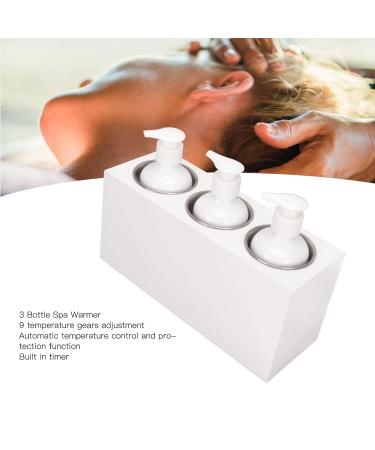 Spa Warmer for 3 Bottles - Adjustable 9 Temperature Massage Oil & Lotion Bottle Warmer with Timer - Buy Online on SooperMarket.com