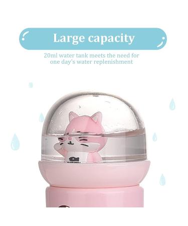 Cat Design Nano Facial Mister | Unclogs Pores, Removes Dirt & Acne | Warm Winter Moisturizing Face Steamer | Deep Cleaning & Humidifier for Home (Pink) - Buy Online on SooperMarket.com