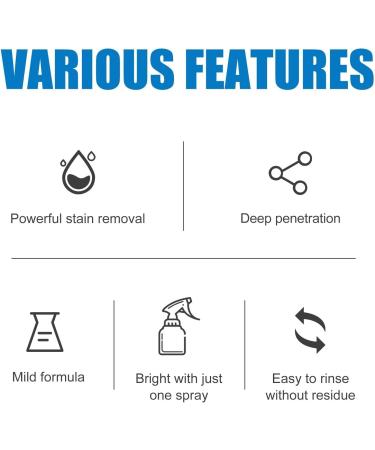 Stubborn Stains Cleaner Bathroom Foam Cleaner Spray All-Purpose Bathroom Descaler Foam Spray Powerful Descaling Cleaning Agent for Bathroom Toilet Bath Shower Glass (1Pcs) - Buy Online on SooperMarket.com