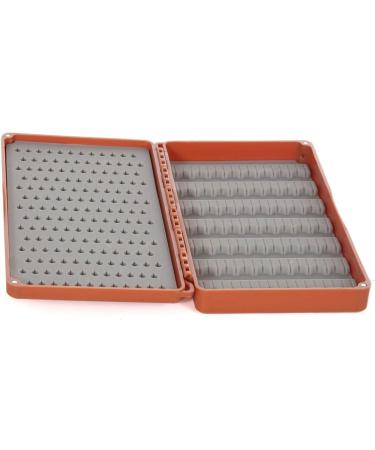 Fishpond Tacky Double Haul Silicone Slit Fly Box - Burnt Orange | Lightweight & Durable Fly Fishing Storage - Buy Online on SooperMarket.com