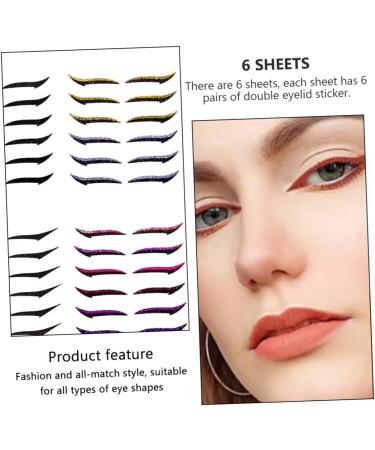 HAPINARY 6pcs Eyeliner Nasal Trimmers for Men Eye Line Strip Glitter Duct Tape Double Eyelid Tapes Plastic - Buy Online on SooperMarket.com