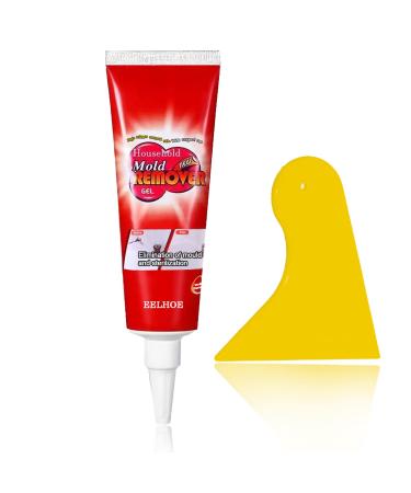 Mould and Mildew Remover Mold Remover Spray Effective and Fast Cleaner for Wall Tiles Wall Corner Stains Mould Remover Cleaner for Kitchen Bathroom Tile Sink Stains Removes Mouldy with A Scraper 1PCS