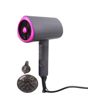 1200W Hair Dryer Folding T Shape Grey Powerful Blowing Wind Stylish Convenient for and Durable ABS and PC Material