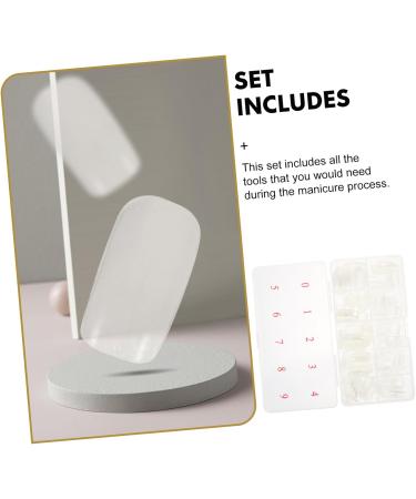 Mikinona 1 Set Nail Set Nail Tips Nails Nail Buffer Block Plastic Nail French Manicure Kit Nail Grinding Bar Nail Grooming Kit Manicure Clippers Fingernail Stainless Steel Artificial 13X7cm Assorted Color 3 - Buy Online on SooperMarket.com
