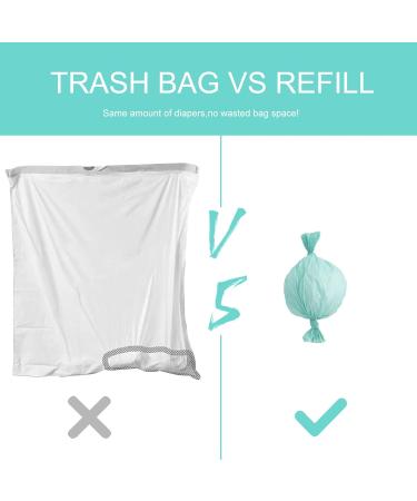 Janibell Akord 330 Compatible Diaper Pail Liner Refills - Green, Lightly Scented (6 Pack) - Buy Online on SooperMarket.com