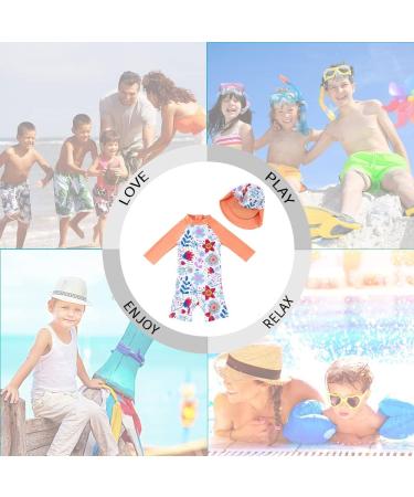 Upandfast Baby Girl One Piece Swimwear Suit with Sun Hat | Toddler Swimsuit UPF 50+ Sun Protection | Sunflower Design | 12-18 Months - Buy Online on SooperMarket.com