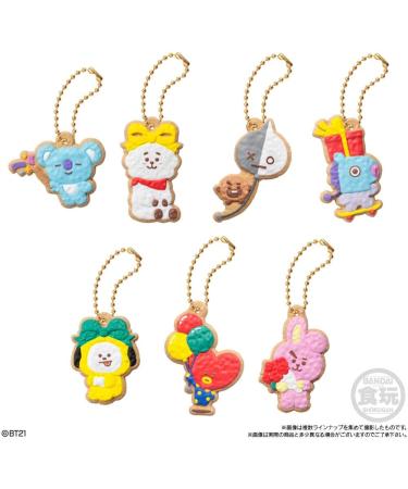 Starry Mart Bandai BT21 Cookie Charmcot Key Chain 1pc With Chewing Gum (Random Character) - Buy Online on SooperMarket.com