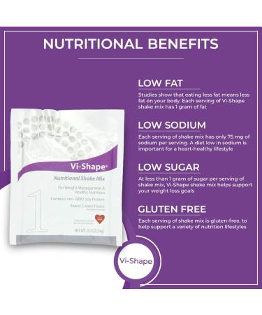 ViSalus Vi-Shape Nutritional Shake Mix Travel Packets (15 Count) - Sweet Cream Flavor - Buy Online on SooperMarket.com