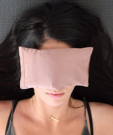 Halfmoon Silk Eye Pillow - Lavender Rose Clay | Luxurious Aromatherapy Relaxation - Buy Online on SooperMarket.com