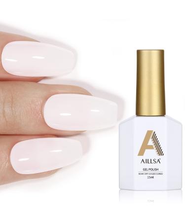 AILLSA Glitter Gel Nail Polish 15 ML Shimmer Green Gel Polish Color Sparkly Gel Nail Varnish Gel Soak Off UV/LED Nail Lamp Manicure Salon & Home Use Gift Set Pink