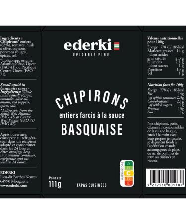 Ederki French Seafood Tapas Selection: Octopus Mussels and Squid - Buy Online on SooperMarket.com