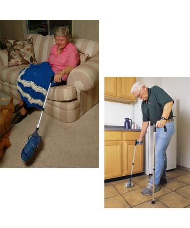 Reacher Grabber Tool Pickup Tool Reaching Assist Tool for Trash Pick Up Nabber Litter Picker 82cm Foldable Grabber Reacher for Elderly Lightweight Extra Long Handy Trash Claw Grabber Arm Extension Blue - Buy Online on SooperMarket.com