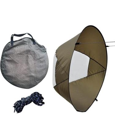 Portable Foldable Kayak Wind Sail with Transparent Window - Durable Design for Kayak Canoes (Brown) - Buy Online on SooperMarket.com