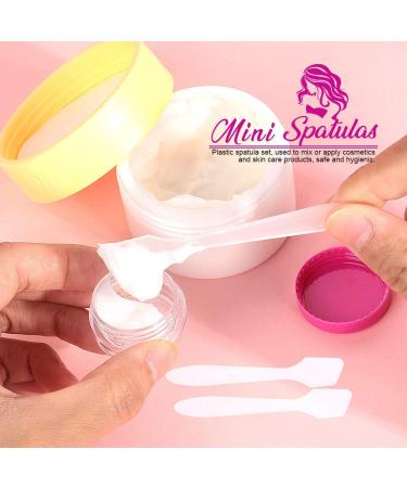 50 Pack 5g Empty Cosmetic Containers with Mini Spatulas and Labels - 5ML Sample Container Travel Pot Jar for Liquid Lotion Cream Makeup Storage (10 Colors) by HNYYZL - Buy Online on SooperMarket.com