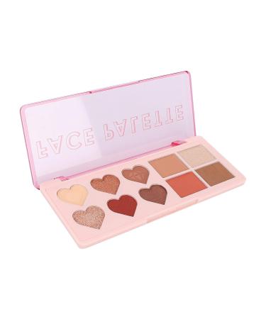 Buy Multi 4 in 1 Face Palette - Eyeshadow Blush Contouring & Highlighter | Red Brown Makeup Cosmetic Palette - International Shipping - Buy Online on SooperMarket.com
