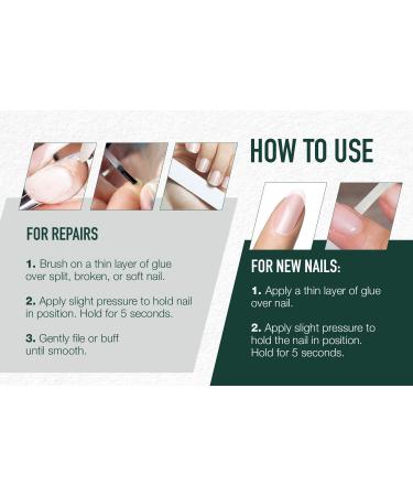5 Second Nail Glue - 0.2 oz | Easy Brush-On Application - Buy Online on SooperMarket.com