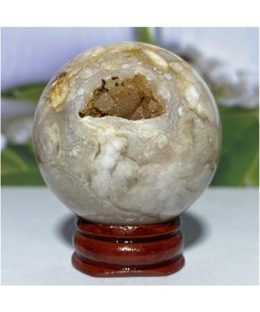 Natural Crystal Rough Natural Sphere Cherry Agate Crystal Ball Natural Gemstones Reiki Quartz Sphere Fengshui Home Decoration 1pc (Color : 170-190g) - Buy Online on SooperMarket.com