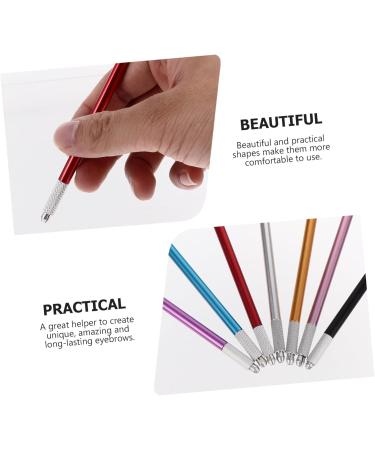 Angoily 7pcs Metal Embroidery Pen Brow Pencil Embroidered Manual Pen Embroidered Pen Cosmetics Korean - Buy Online on SooperMarket.com