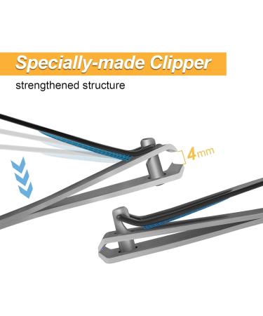 Foldable Long Handle Toenail Clippers with Magnifier Ideal for Seniors & Overweight Patients | 24 Inch Easy Carry Scissors - Buy Online on SooperMarket.com