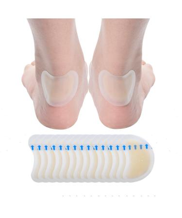 Welnove -14 Packs Blister Pads Adhesive Heels Blister Cushioned Bandages for Blister Prevention Blister Gel Guard Hydrocolloid Pads Heel Protection Pad for Men and Women Curly-14 Pack