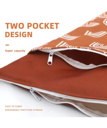 Wet Dry Bags for Baby Cloth Diapers & Breast Pump Parts  Waterproof Reusable Wet Bag with Two Zippered Pockets & Handle  Beach Pool Gym Bag Stroller Yoga Toiletries Daycare Organizer - Buy Online on SooperMarket.com
