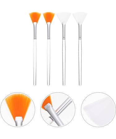 STAHAD 4pcs Mask Brush Powder Applicator Gel Mask Flat Heads Fan for Facials Cosmetic Cream - Buy Online on SooperMarket.com