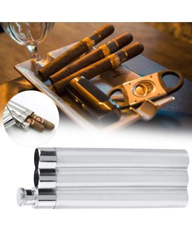 Cigar Case Hip Flask Round Egde Design Cigar Rubber Cigar for Alcohol Lovers - Buy Online on SooperMarket.com