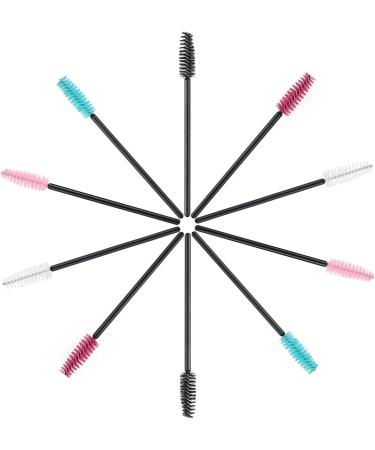 50 PCS G2PLUS Multi-Colored Eyelash Brushes Spoolies - Disposable Mascara Wands for Eyelash Extensions - Buy Online on SooperMarket.com