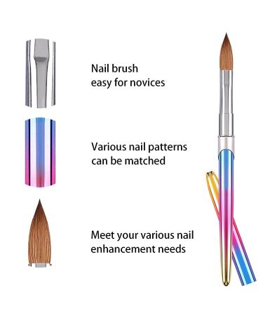 Professional Acrylic Nail Brush Set - 12 Soft Bristle Brushes for DIY Manicure Pedicure at Home Salon - Buy Online on SooperMarket.com