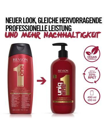 Revlon Professional Uniqone Shampoo - Nourishing Hair & Scalp Cleanser Maximum Silkness & Shine Reduces Hair Breakage 490 ml - Buy Internationally - Buy Online on SooperMarket.com