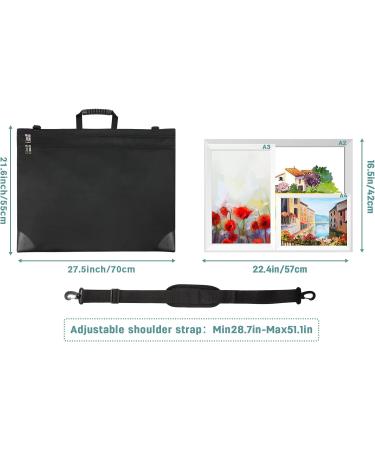 EUYZOU Art Portfolio Case 20 x 26 - Large Storage Folder with Handle for Poster Board - Art Carrying Tote Bag - Buy Online on SooperMarket.com