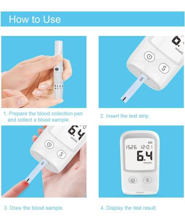 Blood Glucose Monitor Kit - Auto Coding, LCD Display, 25 Lancets, 25 Test Strips, 2 Manuals - Buy Online on SooperMarket.com