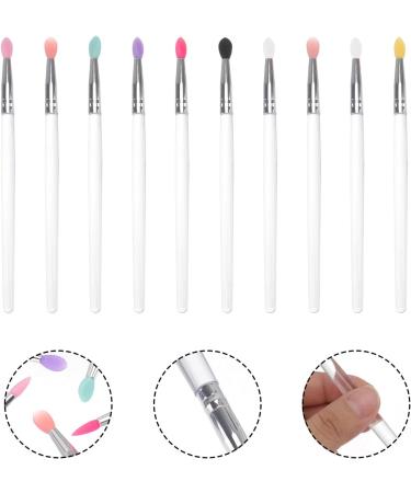 Healeved 10pcs Eye Shadow Brush Facial Scrubber Women Eyeshadow Brush Exfoliating Lip Brush - Buy Online on SooperMarket.com
