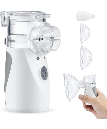 Portable Nebulizer Machine for Kids and Adults - Effective Breathing Treatment - Personal Ultrasonic Mesh Nebulizer - Grey - Buy Online on SooperMarket.com