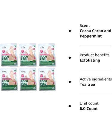 Derma V10 Exfoliating Foot Peel Tea Tree & Peppermint Removes Dead Skin After 7 Days - Buy Online on SooperMarket.com