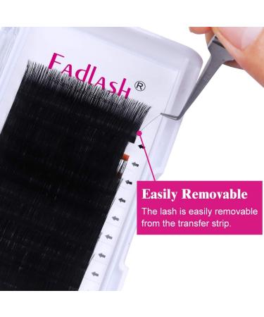 Fadlash Easy Fan Lashes DD Curl 0.03 13-16mm Mixed Length - Natural Look Self Fanning Russian Eyelashes Extensions - Buy Online on SooperMarket.com